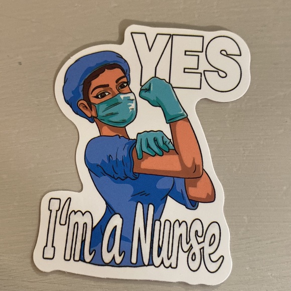 Nurse stickers.  Vinyl. New. Set of 5. - Picture 3 of 6